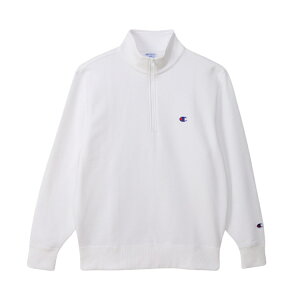 CHAMPION �`�����s�I�� HALF ZIP SWEATSHIRT �z���C�g XL C3-B020 10 | �t�@�b�V���� �����Y�t�@�b�V���� ���f�B�[�X ���j�Z�b�N�X �g���[�i�[ �X�E�F�b�g �N���[�l�b�N �x�[�V�b�N �J�W���A�� �W���[�W 