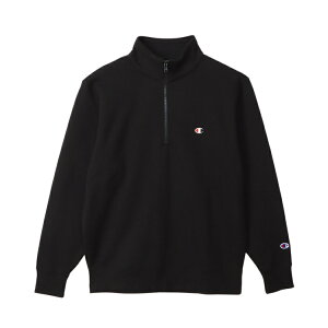 CHAMPION �`�����s�I�� HALF ZIP SWEATSHIRT �u���b�N S C3-B020 90 | �t�@�b�V���� �����Y�t�@�b�V���� ���f�B�[�X ���j�Z�b�N�X �g���[�i�[ �X�E�F�b�g �N���[�l�b�N �x�[�V�b�N �J�W���A�� �W���[�W 