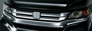 HONDA ホンダ NWGN N-WGN エヌワゴン ホンダ純正 フロントグリル (クロームメッキ/エンブレムイルミネーション付) 2013.11〜次モデル | エンブレム イルミネーション イルミ ロゴ 車 部品 パーツ