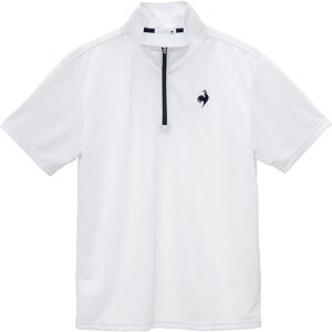 le coq sportif ���R�b�N �G�R�y�b�g�n�[�t�W�b�v�V���c �z���C�g M LT5SHTZ2M WH00 | �X�|�[�c�p�i �E�G�A �g�b�v�X �n�[�t�X���[�u �V���[�g�X���[�u ���� �z���� ������ UV�J�b�g UPF15 ���O���΍� �g