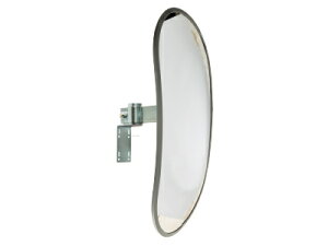 信栄物産 工場内出入口ミラー DK-500K | 点検 点検ミラー 工場内 工場用 屋内 屋外 出入口 通路 アクリルミラー 縦使用 ステンレスベルト付 取付け簡単 取付け 壁面 ガードポール ミラー 鏡 か