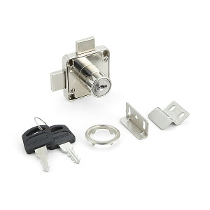 SUGATSUNE スガツネ工業 面付 シリンダー 錠 513型 用 両開き扉用・引き出し連動ロック式 本体 150-001-223 513-22-D | DIY LAMP ランプ 金物 金具 建具 ツール 部品 錠 セキュリティ部品 シリンダー錠 南