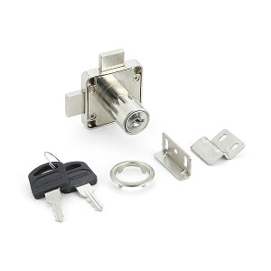 SUGATSUNE スガツネ工業 面付 シリンダー 錠 513型 用 両開き扉用・引き出し連動ロック式 本体 150-022-554 513-30-B | DIY LAMP ランプ 金物 金具 建具 ツール 部品 錠 セキュリティ部品 シリンダー錠 南