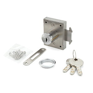 SUGATSUNE スガツネ工業 ミリオンロック 面付 シリンダー カマ錠 7810K型 用 PAT ミリオンロックシリーズ 本体 右出し 150-001-245 7810K-24-CR-R-D | DIY 金物 金具 建具 ツール 部品 錠 セキュリティ部品 シ