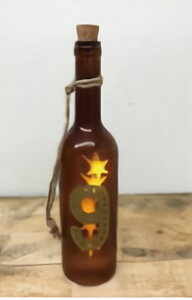 TRI GLASS LIGHT NUMBER BOTTLE BROWN 9 SLW103 | ���C�g �O���X���C�g �u���E�� ���F 9 �i���o�[�{�g�� ���� �C���e���A���C�g �Ɩ� ���g�� LED���C�g ���` �X�^�[ ���� �d�� �K���X�r �{�g�� ���C�g �f�B�X