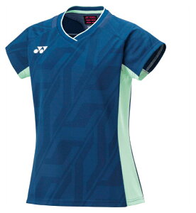 YONEX ヨネックス ウィメンズゲームシャツ インクブル− XO 20844 113 | スポーツ スポーツウェア 競技 テニス 軟式 硬式 バトミントン ウェア シャツ 半袖 UVカット 吸汗 速乾 クール 制電 ストレ
