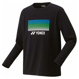 YONEX ヨネックス ユニロングスリーブTシャツ ブラック XO 16817 7 | テニスウェア バドミントンウェア レディース メンズ ユニセックス 長袖 吸汗速乾 ストレッチ テニス バドミントン 軽量 通気性 試合 スポーツウェア 人気 秋用 冬用