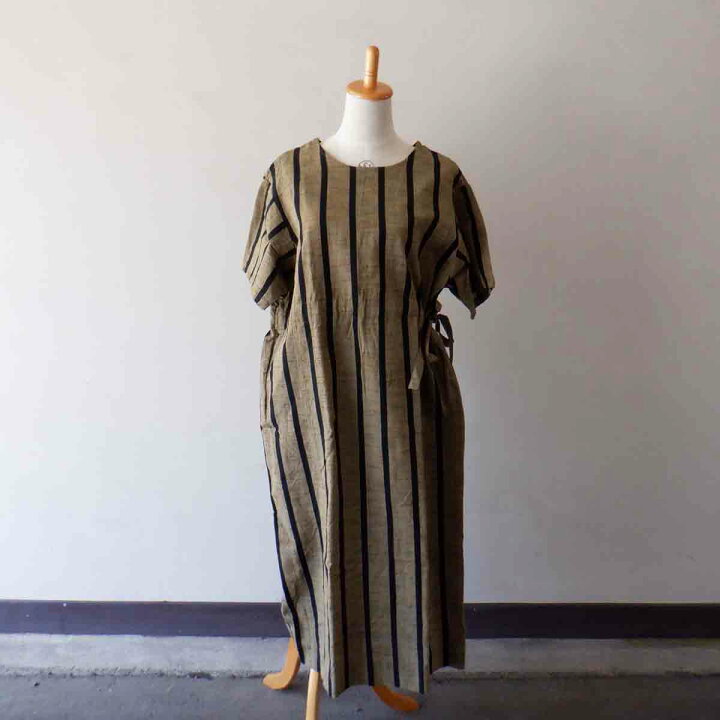 楽天市場】【再入荷】YAMMA ヤンマ産業 会津木綿 紐で絞るワンピース 