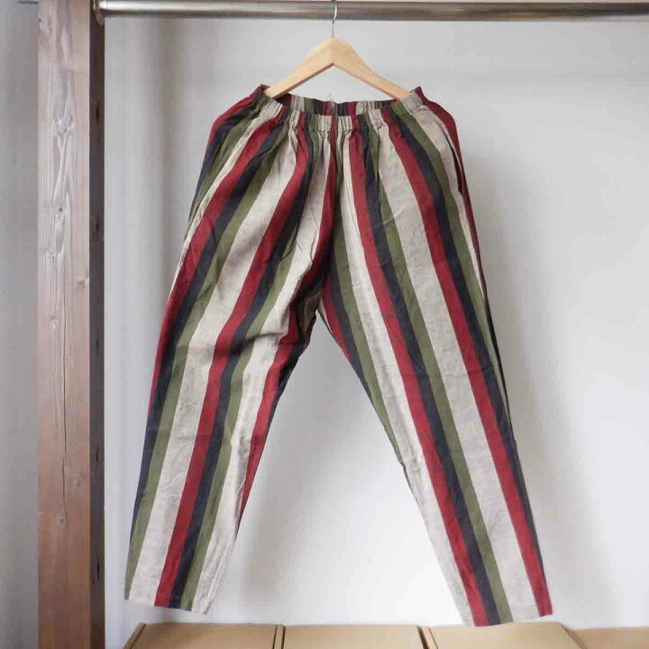 楽天市場】【再入荷】YAMMA ヤンマ産業 会津木綿 ふわっとパンツ 縞 