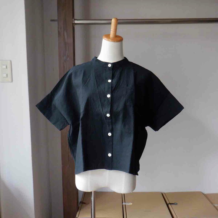 楽天市場】YAMMA ヤンマ 会津木綿スタンドカラーシャツ 半袖 無地 ASC  