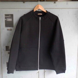 【SALE】LA MOND. ラモンド URAKE BINDER BLOUSON 裏毛バインダーブルゾン black LM-C-145