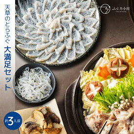 とらふぐ大満足セット 約3人前 刺身 ふぐ鍋 セット ギフト ふぐ フグ ふぐ刺し お取り寄せ 敬老 敬老の日 天草 ふぐ鍋 ふぐちり ふぐ皮 鰭 冷蔵便 プレゼント