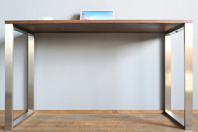 楽天市場 送料無料 日本製 無垢材 Platinum Desk デスク パソコンデスク 机 無垢 日本製 大川家具 インテリア ステンレス脚 ウォールナット オーク チェリー Simple Standard