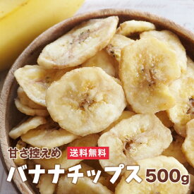 甘さ控えめ　バナナチップ　500g　バナナチップス　フィリピン産　送料無料