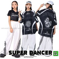 ヒップホップ 衣装 黒 白 キッズダンス衣装 セットアップ 韓国 子供ダンス服 派手 K-POP hiphop 男の子 …
