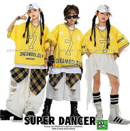 ヒップホップ 衣装 キッズダンス衣装 セットアップ 子供ダンス服 派手 黄色 緑 赤 白 迷彩 hiphop ダンス…
