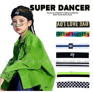 ゴムヘアバンド ダンス衣装 小物 キッズ ヒップホップ ファッション ダンス髪型 キッズダンス衣装 黒 白 …