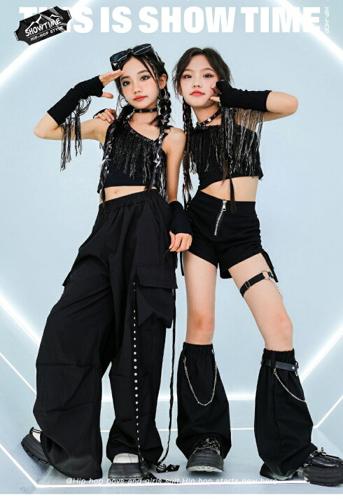 楽天市場】ダンス衣装 黒 ガールズ ヒップホップ 衣装 K-POP 韓国 