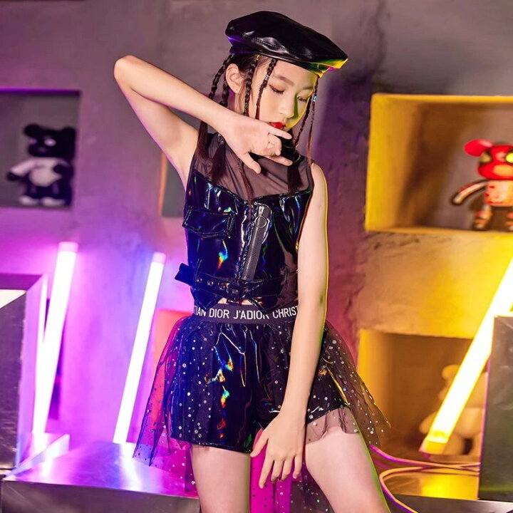 楽天市場】ダンス衣装 キッズ セットアップ ガールズ ヒップホップ 