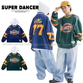 ダンス衣装 キッズ トップス ヒップホップ ファッション キッズダンス衣装 子供ダンス服 ナイロン パーカー プルオーバー K-POP 韓国 ネイビー グリーン