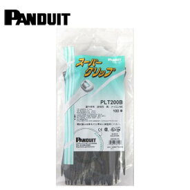 PANDUIT/パンドウイット PLT200B スーパーグリップ 電工用 ナイロン結束バンド 耐候性黒 幅5.7mm 長さ211mm 100本入