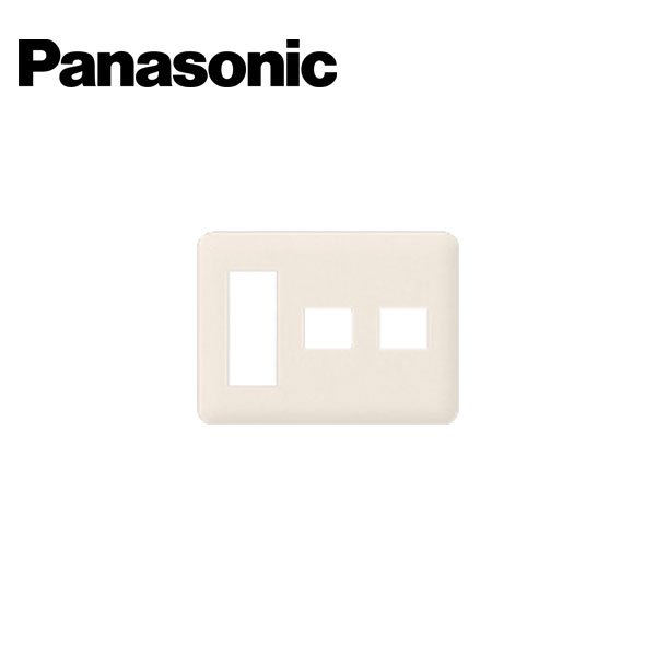 材料マーケットのザイマ 電設 住設 工具ならお任せ下さい Panasonic パナソニック WTF7075F 品質一番の ファッション通販 コスモシリーズワイド21 ラウンド ベージュ コンセントプレート 3コ 取寄商品 1コ用 1コ