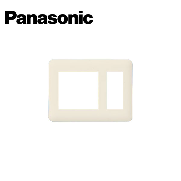 材料マーケットのザイマ 電設 住設 工具ならお任せ下さい 正規品送料無料 Panasonic 公式 パナソニック WTF7503F コスモシリーズワイド21 コンセントプレート 3連用 取寄商品 2連接穴 3コ用 ベージュ ラウンド