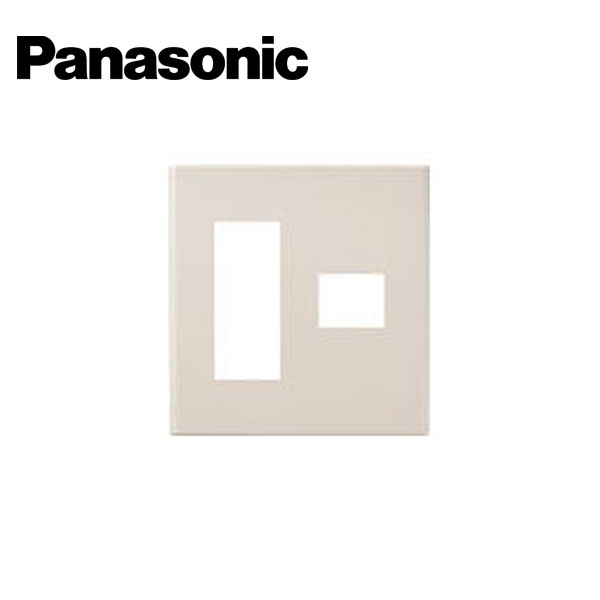 最新な 材料マーケットのザイマ 電設 住設 工具ならお任せ下さい Panasonic パナソニック 流行 WTF8074F コスモシリーズワイド21 コンセントプレート 1コ用 取寄商品 3コ 4コ用 ベージュ
