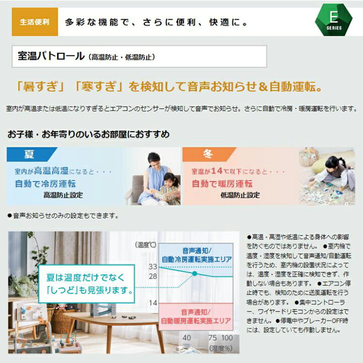 楽天市場】ダイキン S363ATES-W 2023年モデル Eシリーズ ルーム 