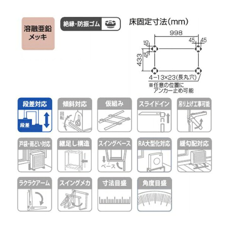 楽天市場】オーケー器材 K-KHZ1010G 高置台 角パイプシリーズ 高さ1000 