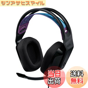 �y���������zLogicool G �Q�[�~���O�w�b�h�Z�b�g G335 �Q�[�~���O �w�b�h�Z�b�g G335BK �y�� 222g 3.5mm �L�� ���̉��� �X�e���I 2.1ch �t���b�v�~���[�g �}�C�N�t�� PS5 PS4 PC Switch 2 Xbox �X�}�z �Ή� �w�b
