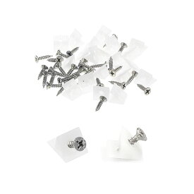【送料無料】YFFSFDC プラスチックアングルブラケット アングル 背板止め l型アングル 止め金具 ネジが付き プラスチック製コネクタ ホワイト コーナーブレース クローゼット 内閣 本棚 留め具 (60個セット)
