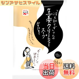 【送料無料】Nagatanien 永谷園 冷え知らずさんの生姜クリーミースープ 24食入 大袋タイプ 12.8グラム (x 24)