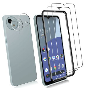 �y���������z�y2+2���Z�b�g�z 2�� �Ή� AQUOS Wish 4 ��p�� �K���X�t�B���� + 2�� For Wish 4 �J�����ی�t�B���� �����K���X �����^ �t���ی�t�B���� FOR SH-52E docomo ��p�� ���{���Ɏq�f��AGC ������