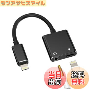 �y���������z�[�d���C���z���A�_�v�^�[�i2in1�jLightning to 3.5mm�W���b�N Apple �Ή�iPhone 14 13 12 11 Pro MAX �Ή�iPad Mini�p �ԍ�AUX �C���z���h���O�� �I�[�f�B�I�[�d�P�[�u��