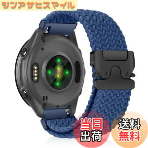 �y���������z[CiimWaa] 20mm �o���h for Garmin Forerunner 570 42mm/Garmin Vivoactive 6/5/Approach S50/S44 �p �����o���h �҂ݍ��� ���v�x���g �N�C�b�N�����[�X ���v�o���h �_�炩�� �ʋC�� �����p�x���g �K�[�~