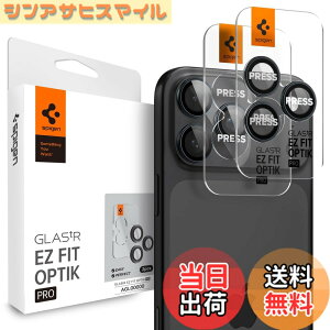 �y���������zSpigen iPhone 17 Pro / 17 Pro Max �J�����ی�t�B���� iPhone 16 Pro / 16 Pro Max �Ή� �u���[�`�^�j�E���F 9H�d�x�����K���X �����Y�v���e�N�^�[ 2���� AGL07164