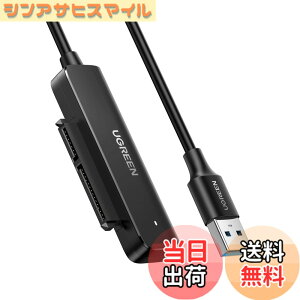 �y���������zUGREEN SATA USB�ϊ��P�[�u�� USB �ϊ��A�_�v�^�[ 2.5�C���` SATA3 SSD HDD��p�ϊ��A�_�v�^�[ 6TB��e�ʑΉ� UASP�Ή� 5Gbps�̍����]���K�i USB 3.0 �P�[�u�� TV ���[�^�[ Windows/Mac OS PS4�K�p