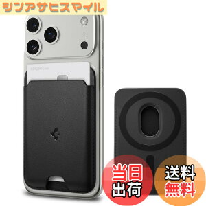 �y���������z[Spigen] MagSafe �J�[�h�P�[�X 2���J�[�h iPhone 17/16/15/14/13/12�V���[�Y Pixel 10�V���[�Y �}�O�l�b�g���� �������U�[ �X���� �w�� �E�H���b�g �X�}�z�J�[�h�P�[�X ��ʌn IC�J�[�h �o����