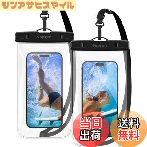 �y���������zSpigen �X�}�z �h���P�[�X 2���Z�b�g ���� iPhone Pixel Xperia �ő�8.2�C���`�Ή� �^�b�`�\ ��F�� ���� �����B�e �����C ���� �ނ� �C IPX8�F�� ���S�h�� �l�b�N�X�g���b�v�t�� A601 AMP03