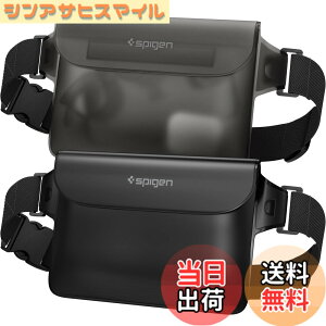 �y���������zSpigen ���S�h�� �E�G�X�g�|�[�` 2���Z�b�g ���� IPX8�F�� �C �v�[�� �� ���s �A�E�g�h�A �X�}�z���[�\ �O�d�`���b�N �x���N�� PVC ��e�� �h���o�b�O A620 AMP04531 (�u���b�N)