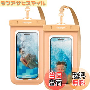 �y���������zSpigen �X�}�z �h���P�[�X 2���Z�b�g ���� iPhone Pixel Xperia �ő�8.2�C���`�Ή� �^�b�`�\ ��F�� ���� �����B�e �����C ���� �ނ� �C IPX8�F�� ���S�h�� �l�b�N�X�g���b�v�t�� A601 ACS06