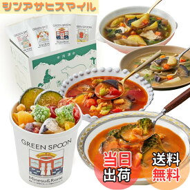 【送料無料】グリーンスプーン 冷凍野菜 野菜スープ 野菜 【 置き換え ダイエット 低糖質 1食分の野菜 食物繊維 冷凍食品 】GREEN SPOON スープ 色：マルチカラー、サイズ：4食 (x 1)