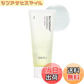 【送料無料】SAM'U(サミュ) ボーンパンテノールゼリーウォッシュ[100ml] 洗顔ジェル パンテノール ヒアルロン酸 乾燥肌 敏感肌 つっぱらない 洗顔料 クレンジング 韓国コスメ スキンケア 【公式】 色：クリア、サイズ：100 ml (Pack of 1)