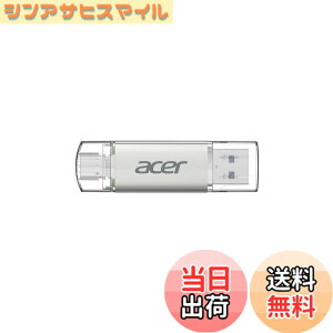 �y���������zAcer UT300 USB������ USB 3.2 �ő�Ǐo���x150MB/s USB-A/C���Ή� ���� �t���b�V���������h���C�u ����➑� �T�C�Y�F64GB