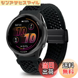 �y���������z[KeeFos] 22mm �o���h Garmin(�K�[�~��) Venu 4 45mm/Venu 3 45mm/2/Forerunner 570 47mm/265/255/Vivoactive 4/Active�Ή� �����o���h �i�C�����f�� ���C�o�b�N�� �}�O�l�b�g���o�b�N�� �ւ��x���g �҂ݕ� 