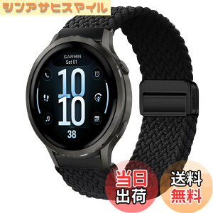 �y���������z[KeeFos] 18mm �o���h Garmin(�K�[�~��) Venu 4 41mm/Venu 3S 41mm/2S/Forerunner 265S/255S/255S Music/Vivoactive 4S 40mm/Vivomove 3S 39mm/Active S/Move 3S �Ή� �����o���h �i�C���� �ґg �ւ��x���g ���C�o�b�N���t