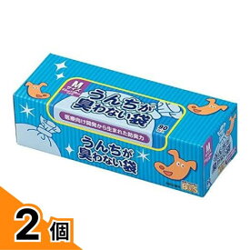 【送料無料！（地域限定）】うんちが臭わない袋 BOS ボス イヌ用 Mサイズ マチ付 箱型 大容量 90枚入 2個セット