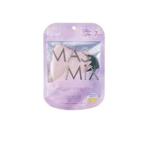 【送料無料！（地域限定）】MASMiX マスミックスマスク ペールライラック×ダークグレー 7枚入