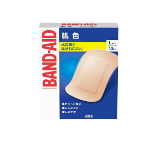 【送料無料!(地域限定)】BAND-AID バンドエイド 肌色 Lサイズ 10枚入